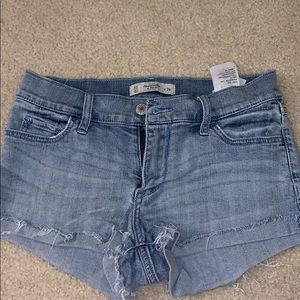 Abercrombie light jean shorts